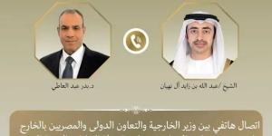 وزير الخارجية يناقش مع نظيره الإماراتي هاتفياً العلاقات الثنائية والمستجدات الأخيرة في المنطقة