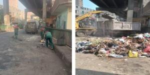 حملات نظافة مكثفة بجنوب الجيزة.. رفع المخلفات من البحر الأعظم وساقية مكى :اليوم السابع