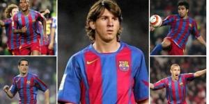 ميسي و14 لاعبًا ظهروا معه في برشلونة موسم 2004-2005