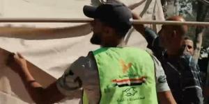 اللجنة المصرية توزع الخبز على الفلسطينيين بالتعاون مع المطبخ المركزي العالمي :اليوم السابع
