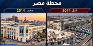 السكة الحديد قبل وبعد 2014.. ثورة تطوير شاملة تعيد رسم ملامح محطات مصر :اليوم السابع