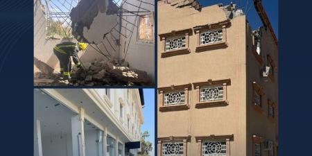 السعودية: إصابة شخصين وتضرر 3 مباني و7 مركبات جراء سقوط شظايا جنوب المملكة