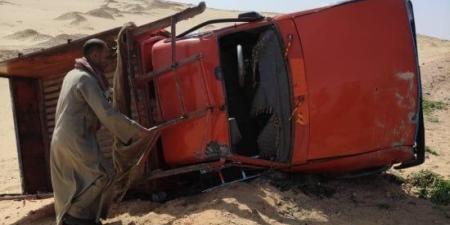 إصابة 3 أشخاص بينهم طفل في تصادم ربع نقل وتروسيكل أعلى محور جرجا دار السلام :اليوم السابع