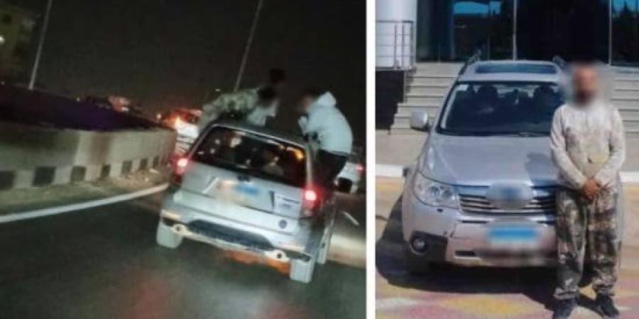 ضبط قائد سيارة سمح لركاب بالجلوس خارج النوافذ خلال حفل زفاف بالجيزة :اليوم السابع