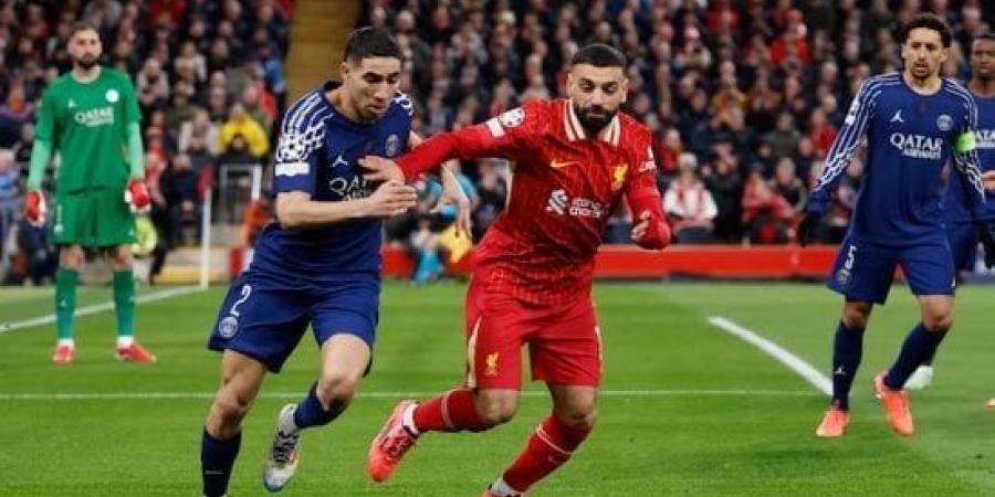 أشرف حكيمي يعادل رقم محمد صلاح في دوري أبطال أوروبا أمام برشلونة :اليوم السابع