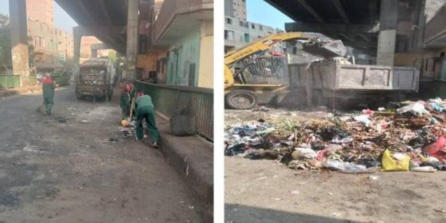حملات نظافة مكثفة بجنوب الجيزة.. رفع المخلفات من البحر الأعظم وساقية مكى :اليوم السابع