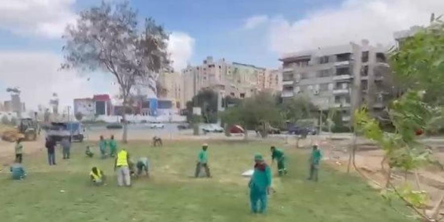 بدء زراعة وتشجير حديقة زهراء المعادى ضمن مبادرة تخضير القاهرة