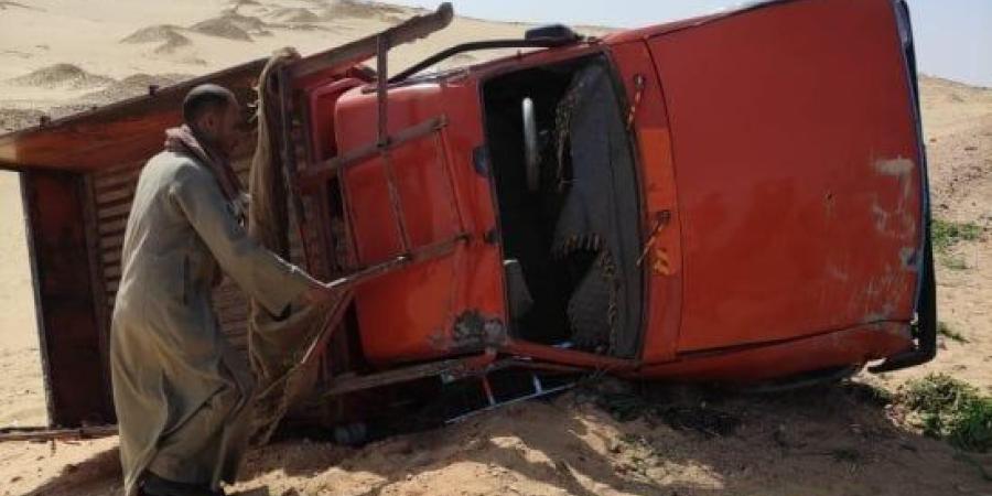 إصابة 3 أشخاص بينهم طفل في تصادم ربع نقل وتروسيكل أعلى محور جرجا دار السلام :اليوم السابع