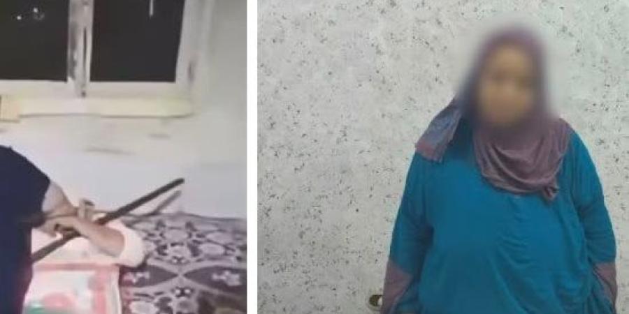 ضبط سيدة اعتدت على شقيقتها من ذوي الهمم بعصا خشبية فى المحلة الكبرى :اليوم السابع
